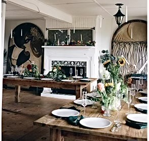 Dining tables in the gathering room